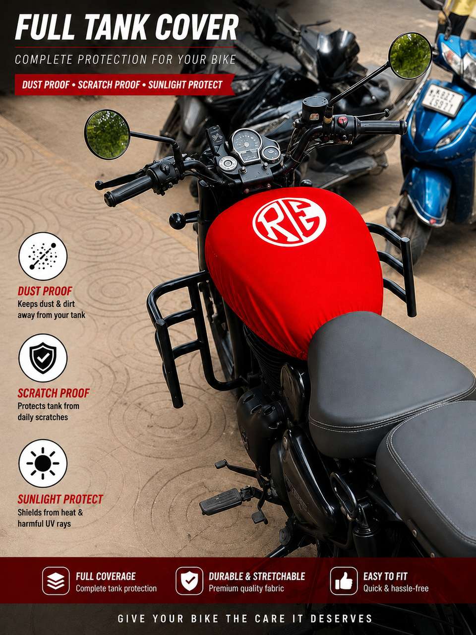 balajiaccerios RERED11 Strap for Royal Enfield Classic 350, Meteor 350 - Image 8
