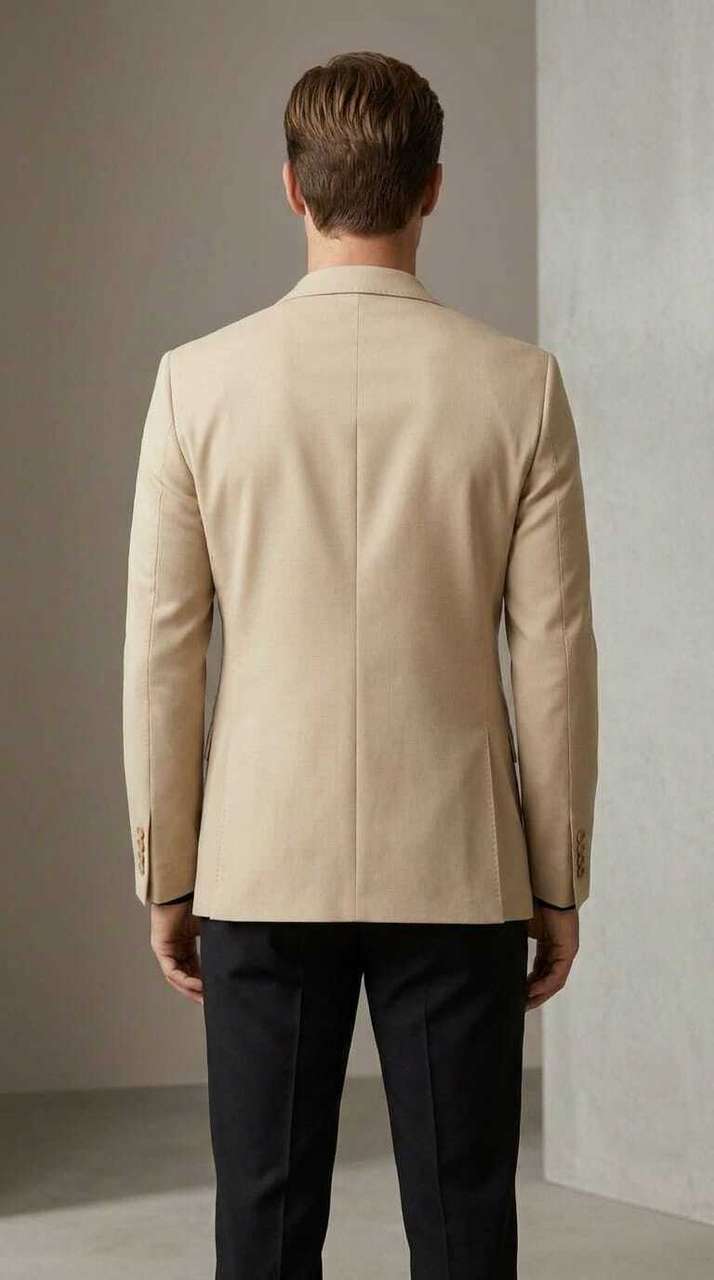 ASTHETIC Men's Solid Single Breasted Blazer - Image 8