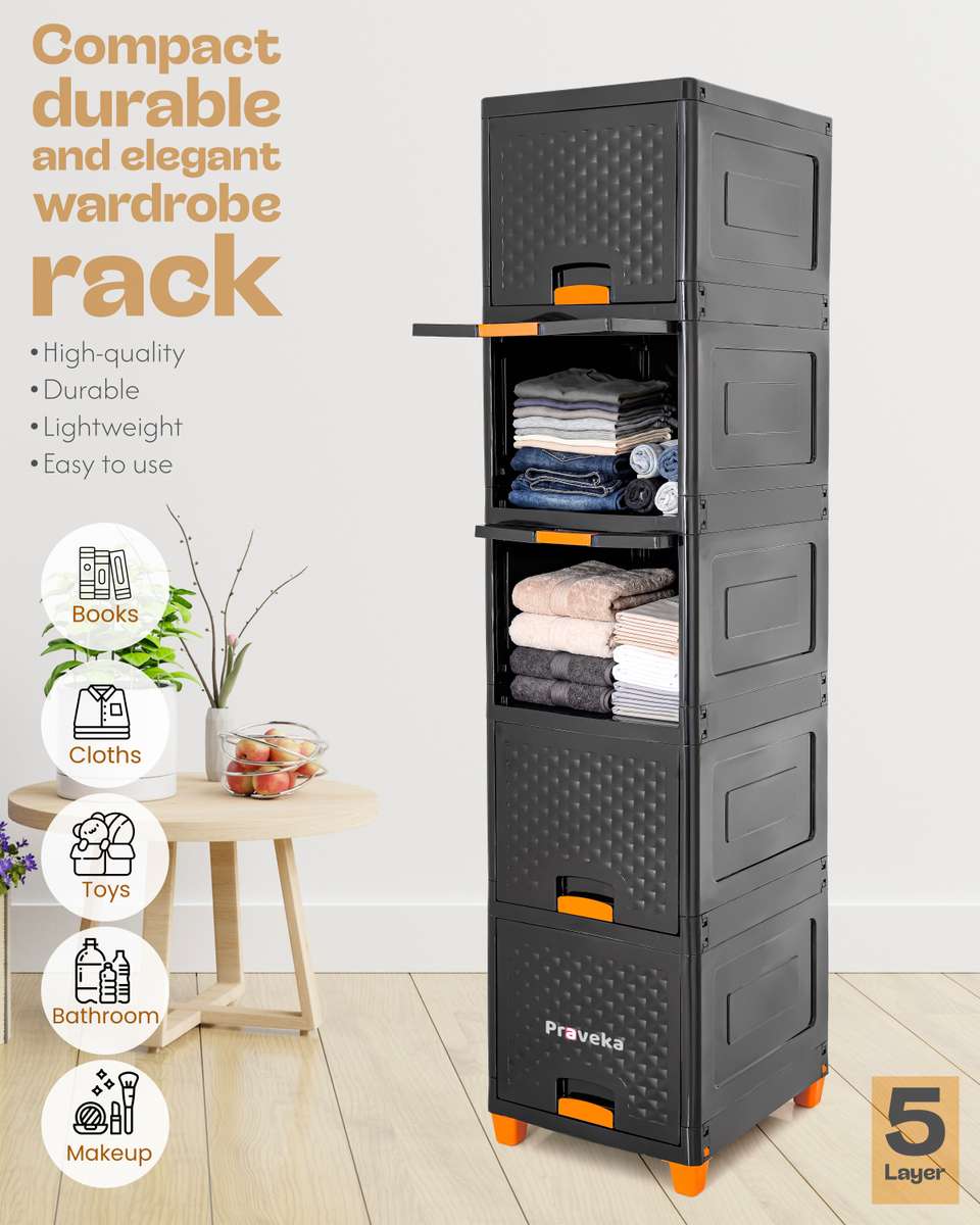 Praveka 5 Door Multi-Purpose Storage Cabinet - Image 7
