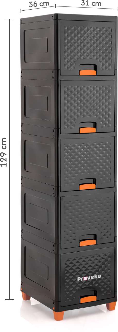 Praveka 5 Door Multi-Purpose Storage Cabinet - Image 8