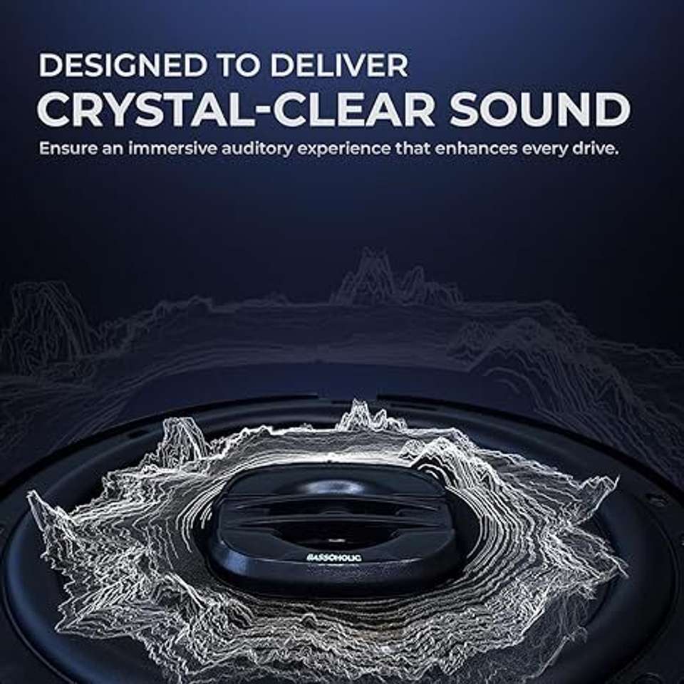 BASSOHOLIC Two Way 6 Inches High Bass Coaxial Car Speaker - Image 9