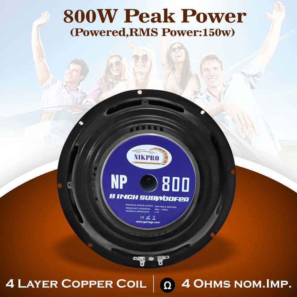 NIKPRO 8-Inch High-Power Subwoofer - Image 8