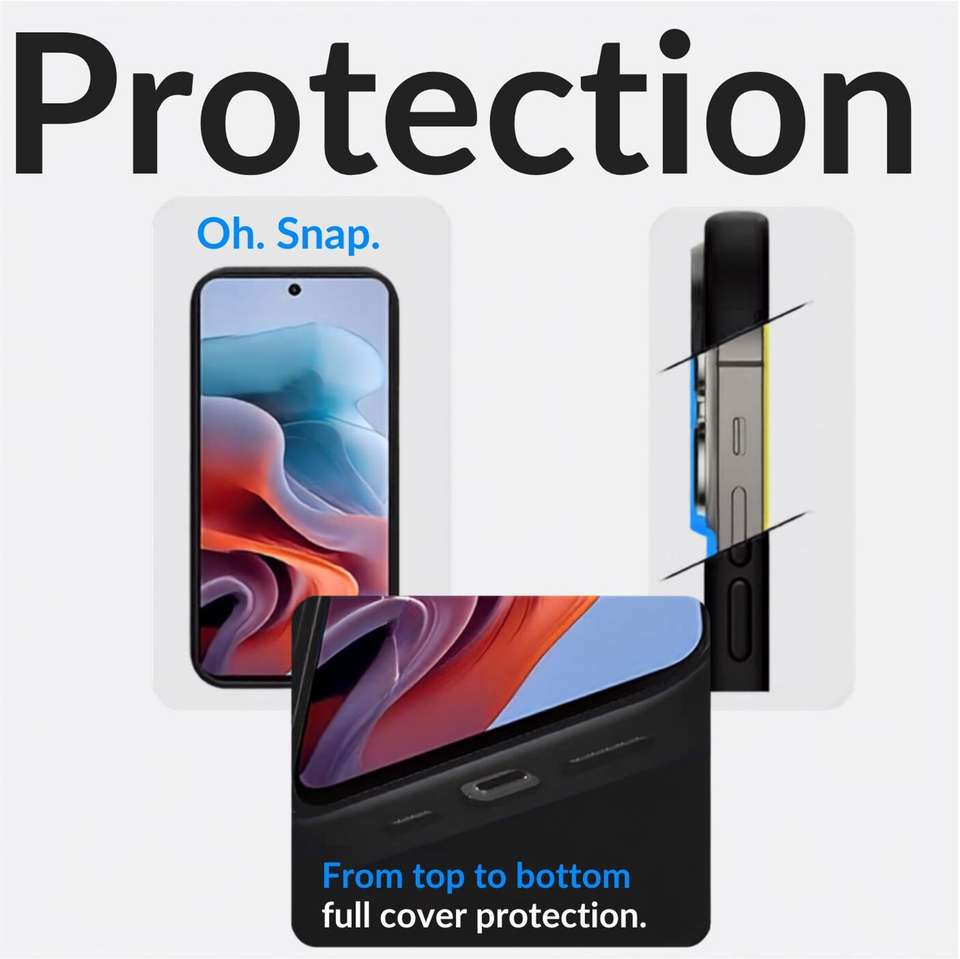 KWINE Case for Realme P4R 5G, Black, Matte Finish - Image 8