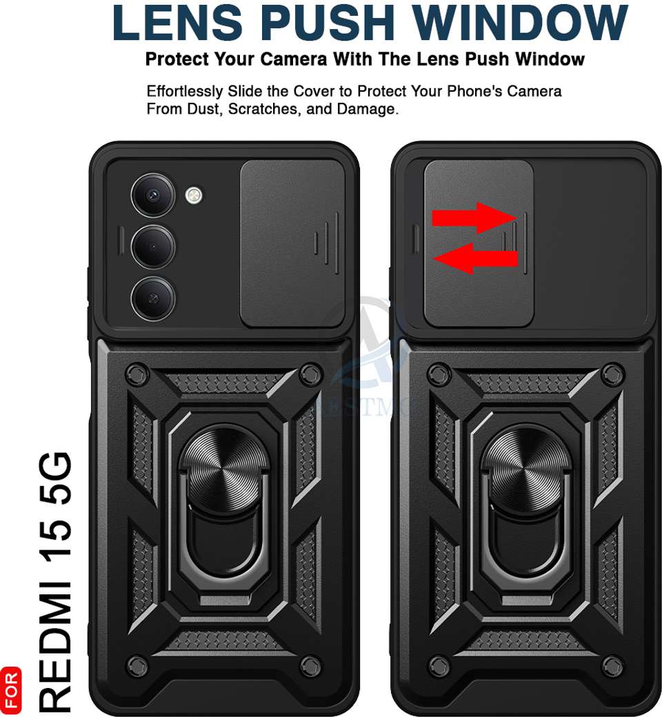AESTMO Back Cover for Redmi 15 5G Black - Image 9