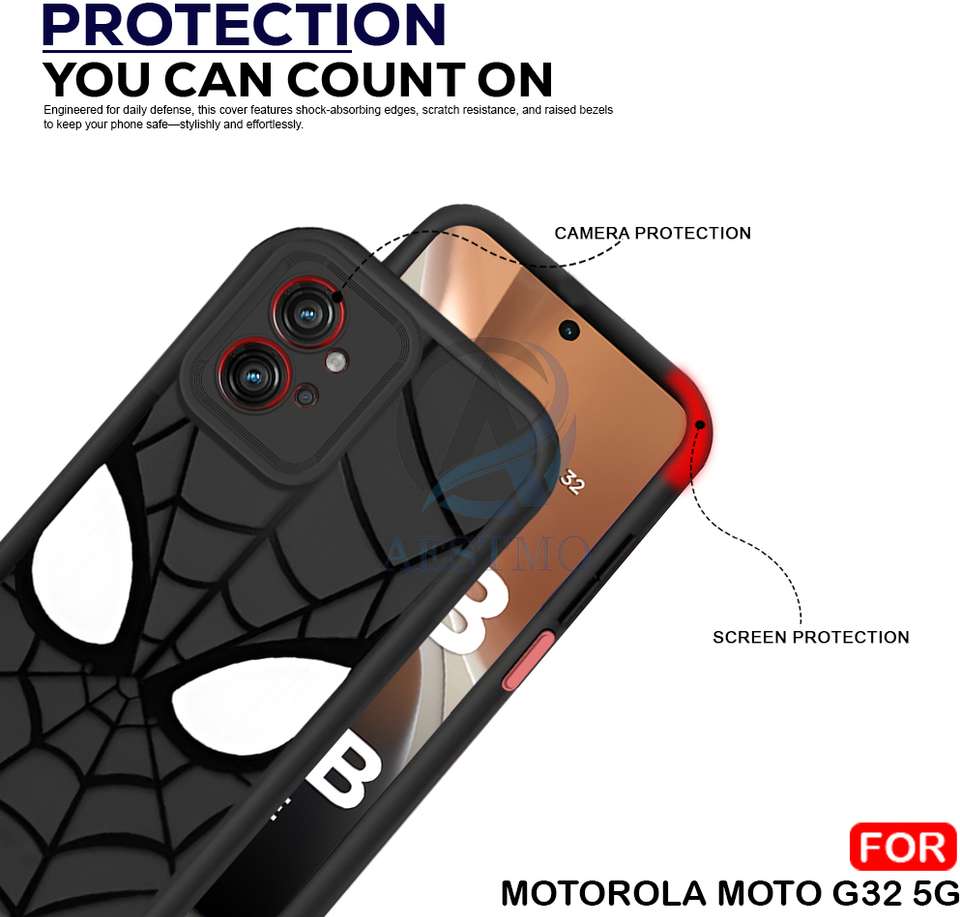 AESTMO Back Cover for Moto G32 5G Black - Image 8