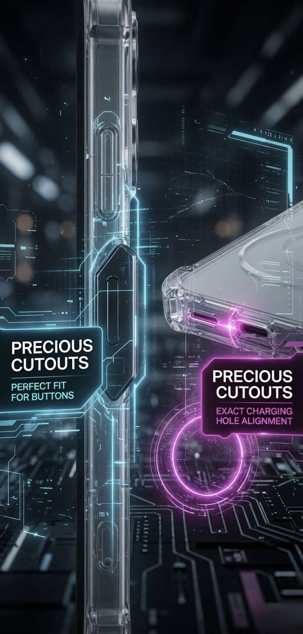 Lustree Back Cover for OPPO Reno 16C Transparent - Image 8