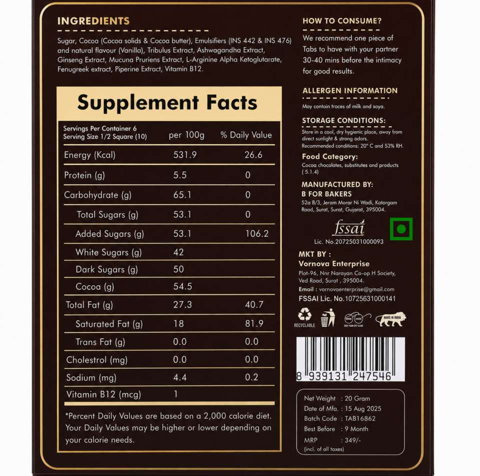TABS Dark Chocolate for Couples - Image 9