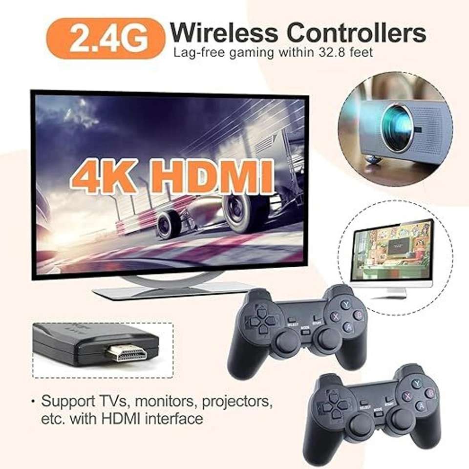 Game Stick 2.4G Wireless Classic Video Game, 4K - Image 7