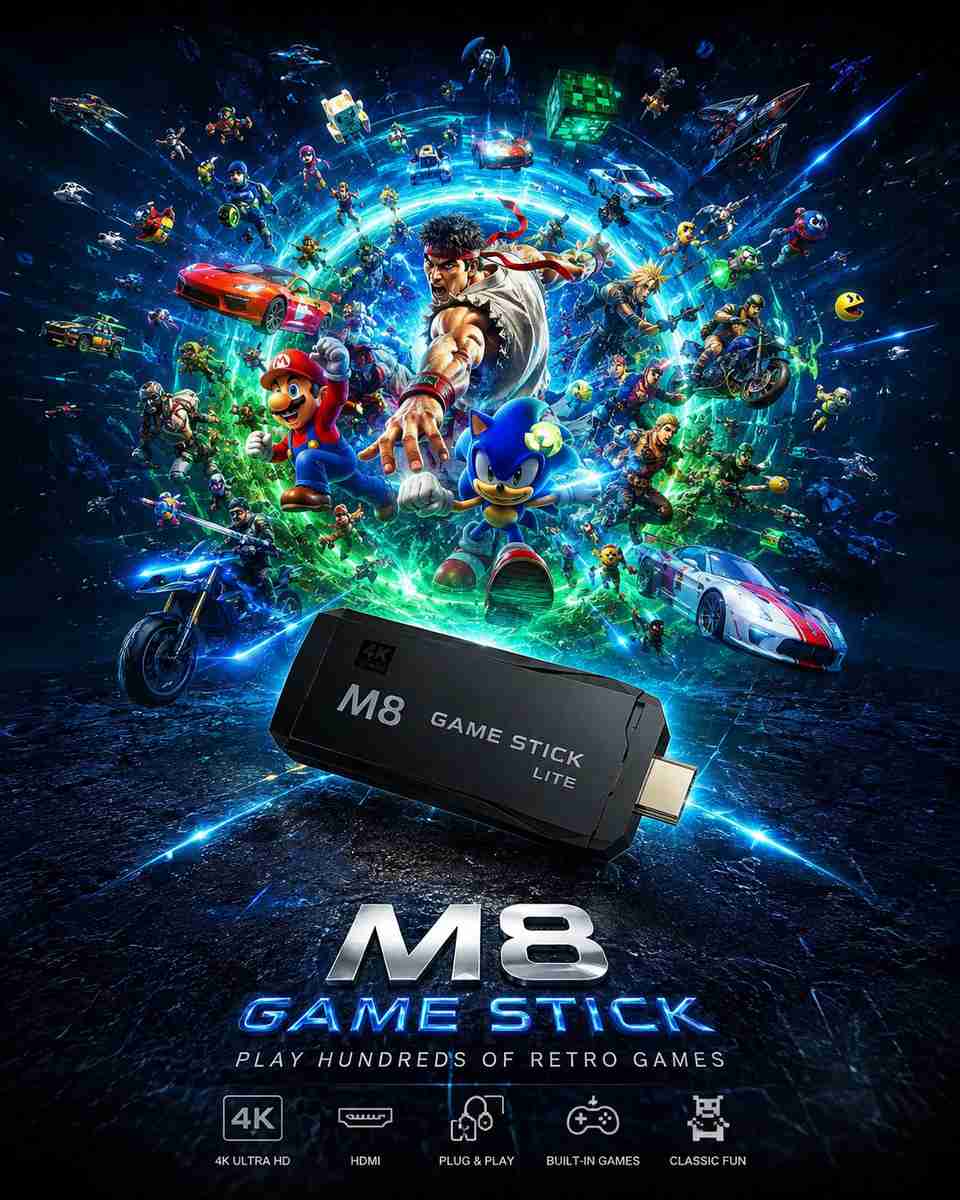 M8 4K Ultra HD Game Stick 64GB - Image 6