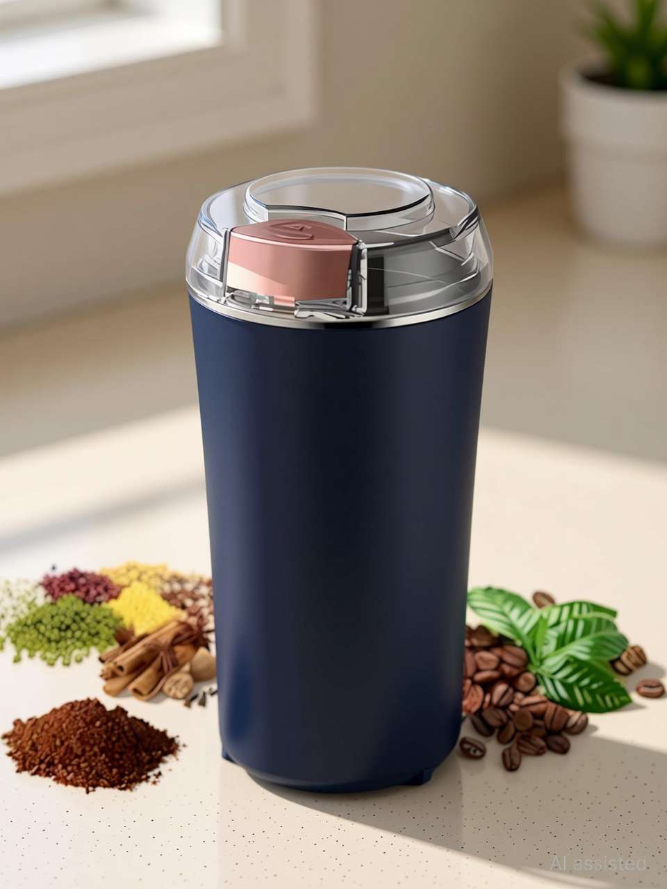 Lumevo Electric Coffee & Spice Grinder Personal Coffee Maker (Mul...more - Image 10