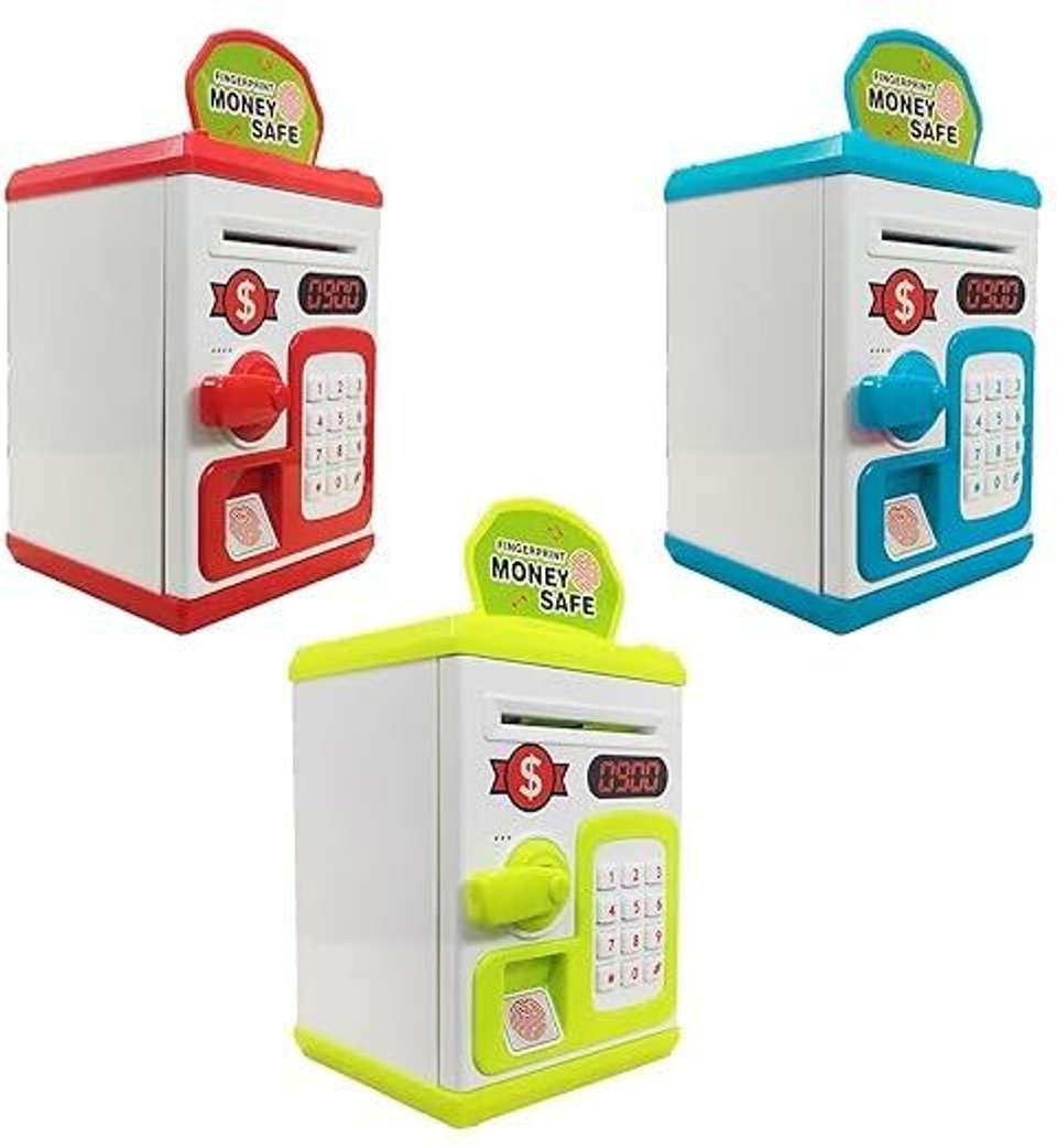 K.D Tinytots Fingerprint Money Safe ATM for Kids - Image 4