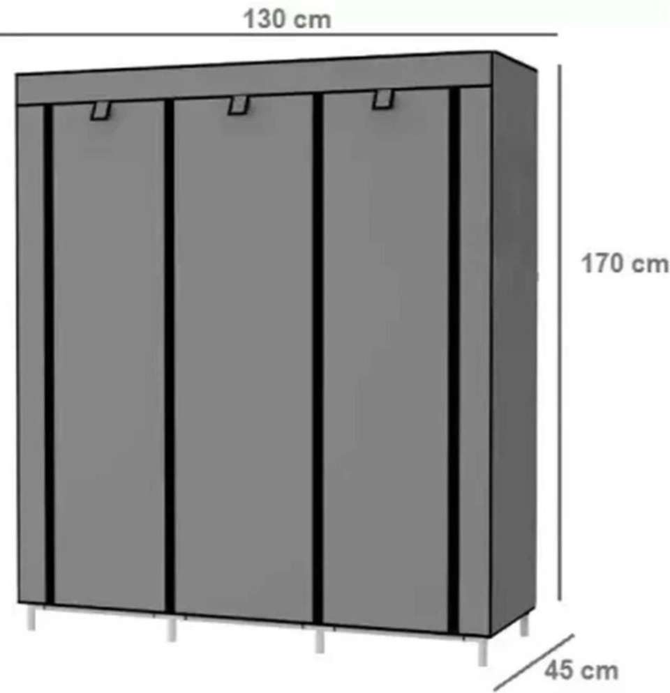 SHOEVAULT Grey Carbon Steel Collapsible Wardrobe - Image 9