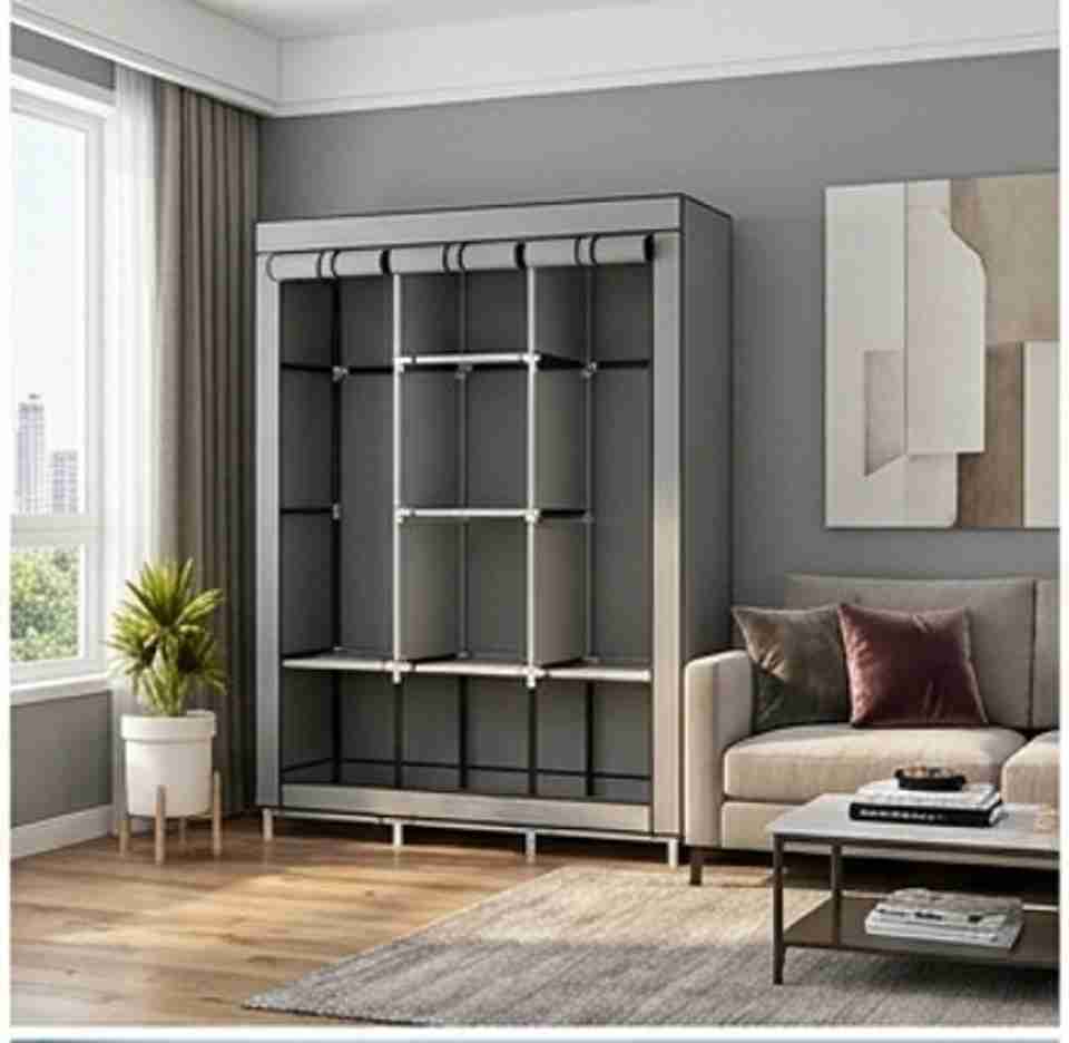 SHOEVAULT Grey Carbon Steel Collapsible Wardrobe - Image 7