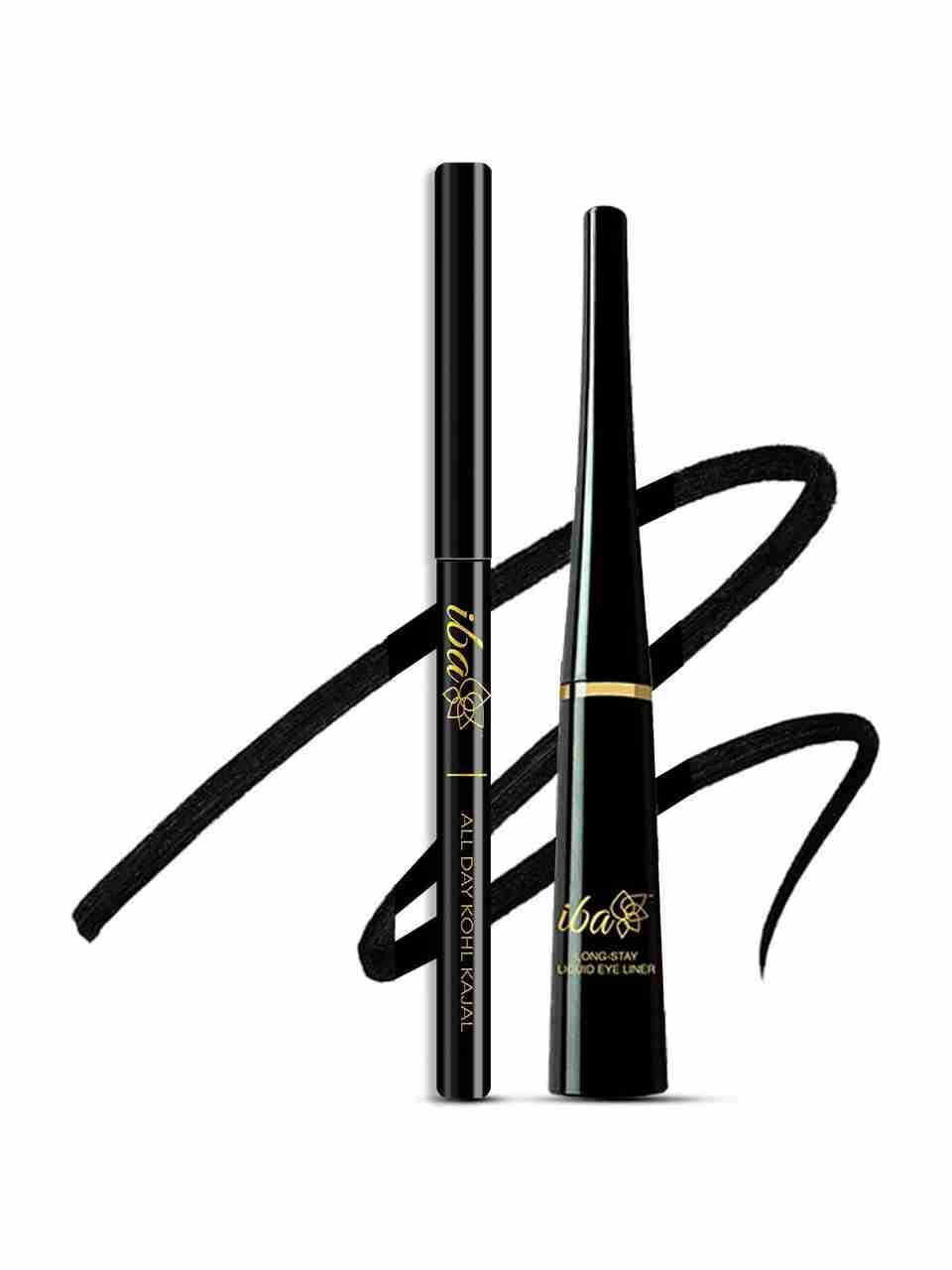 Iba All Day Kohl Kajal + Liquid Eyeliner Combo - Image 2