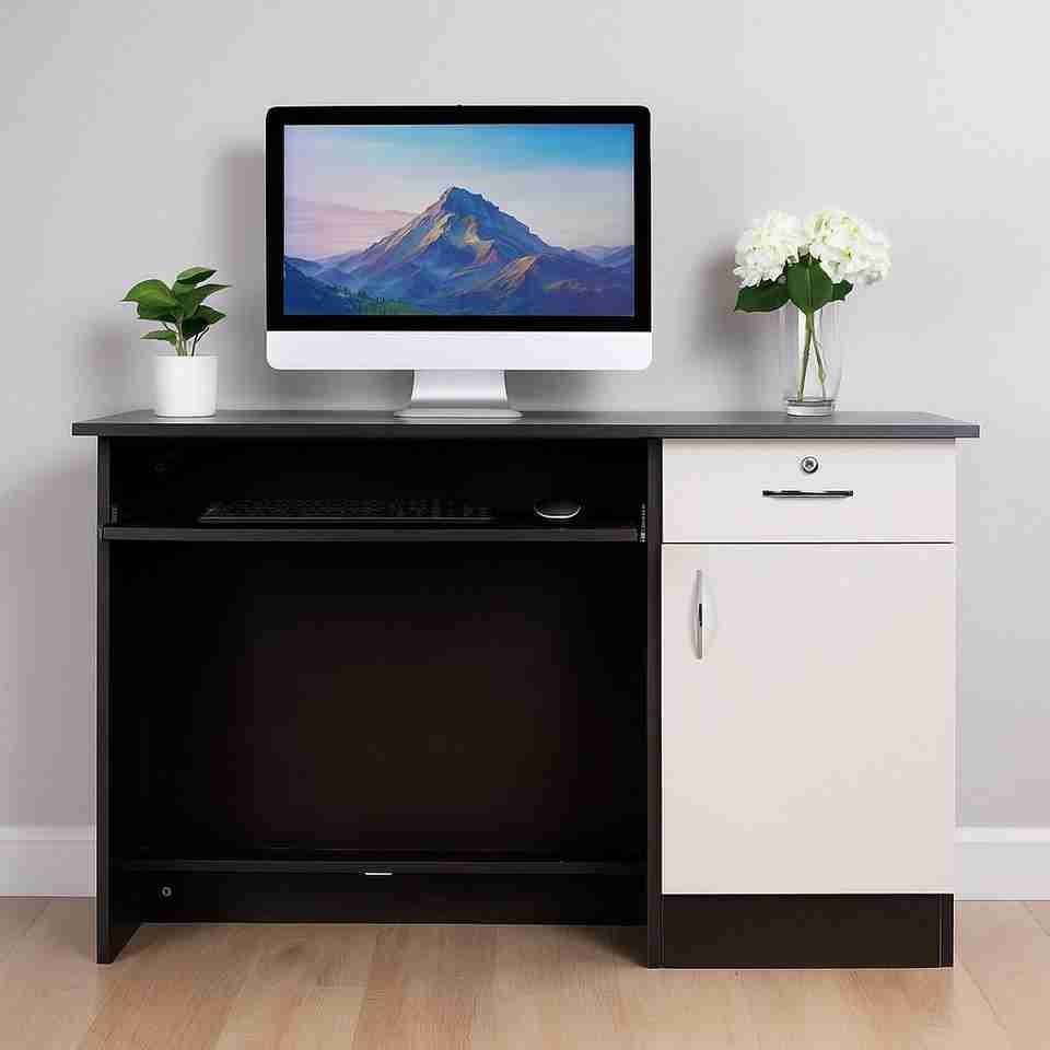 RR Supreme Wooden Computer Table with Keyboard Tray - Image 9