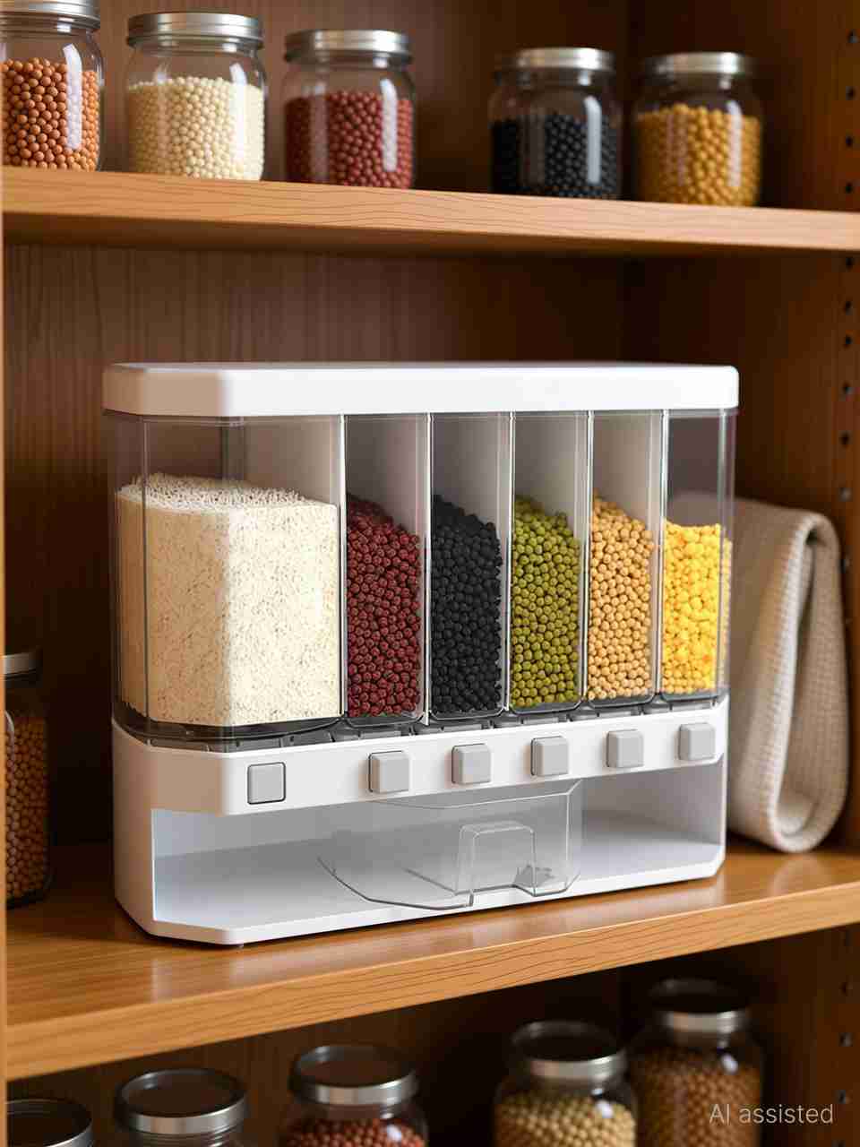 Aakruti Creation 10 L Plastic Cereal Dispenser - Image 9