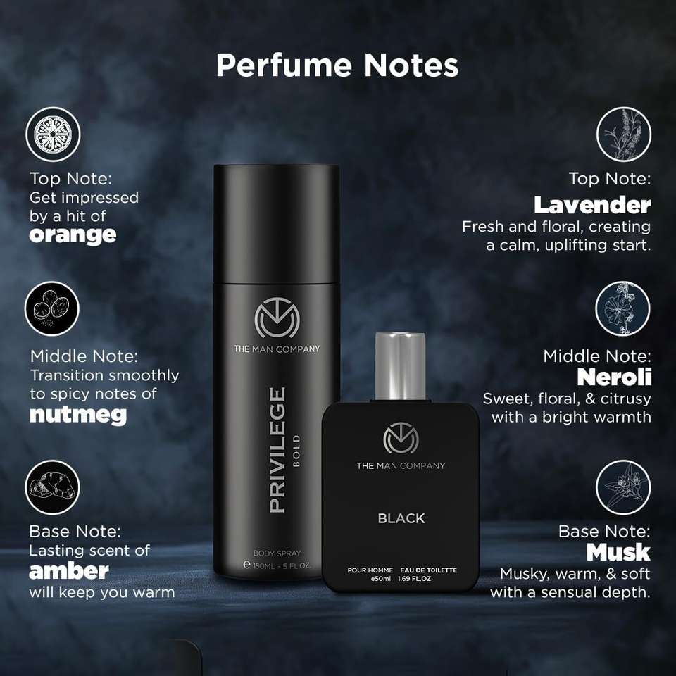 THE MAN COMPANY Black & Bold Perfume Duo 150 ml - Image 7