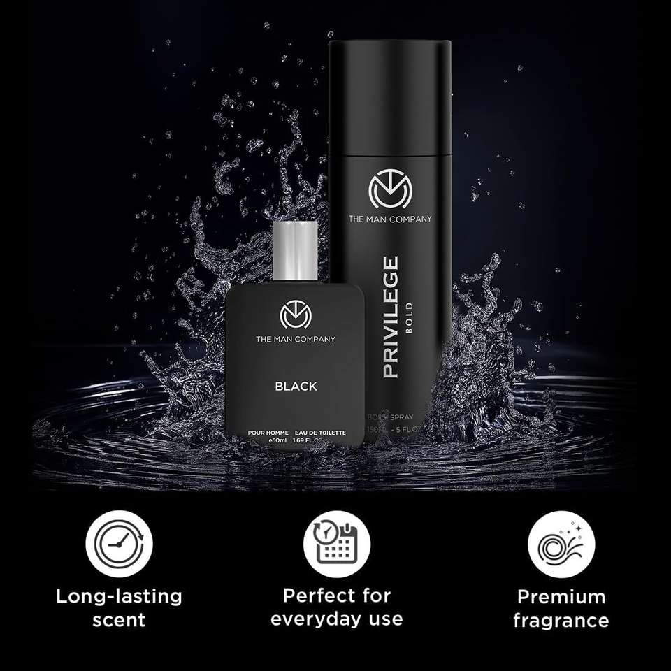 THE MAN COMPANY Black & Bold Perfume Duo 150 ml - Image 8