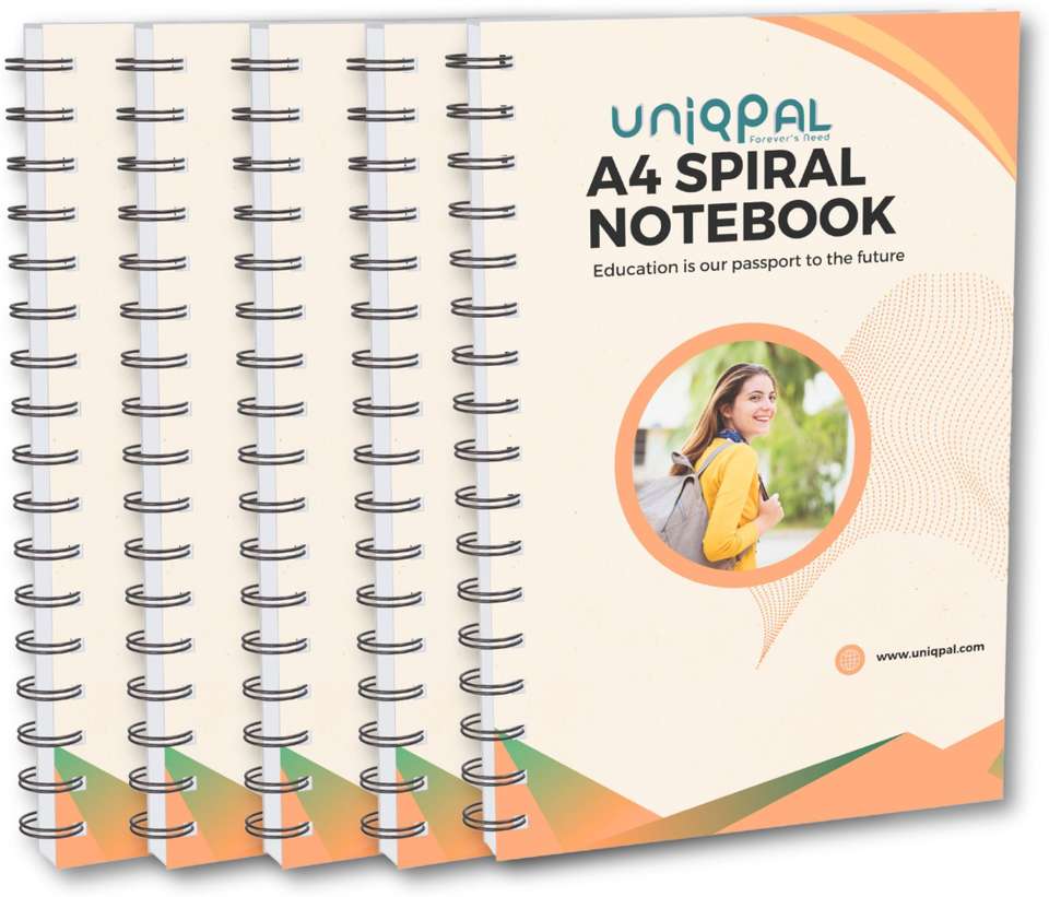 ABC A4 Notebook 200 Pages Multicolor Pack of 5 - Image 7