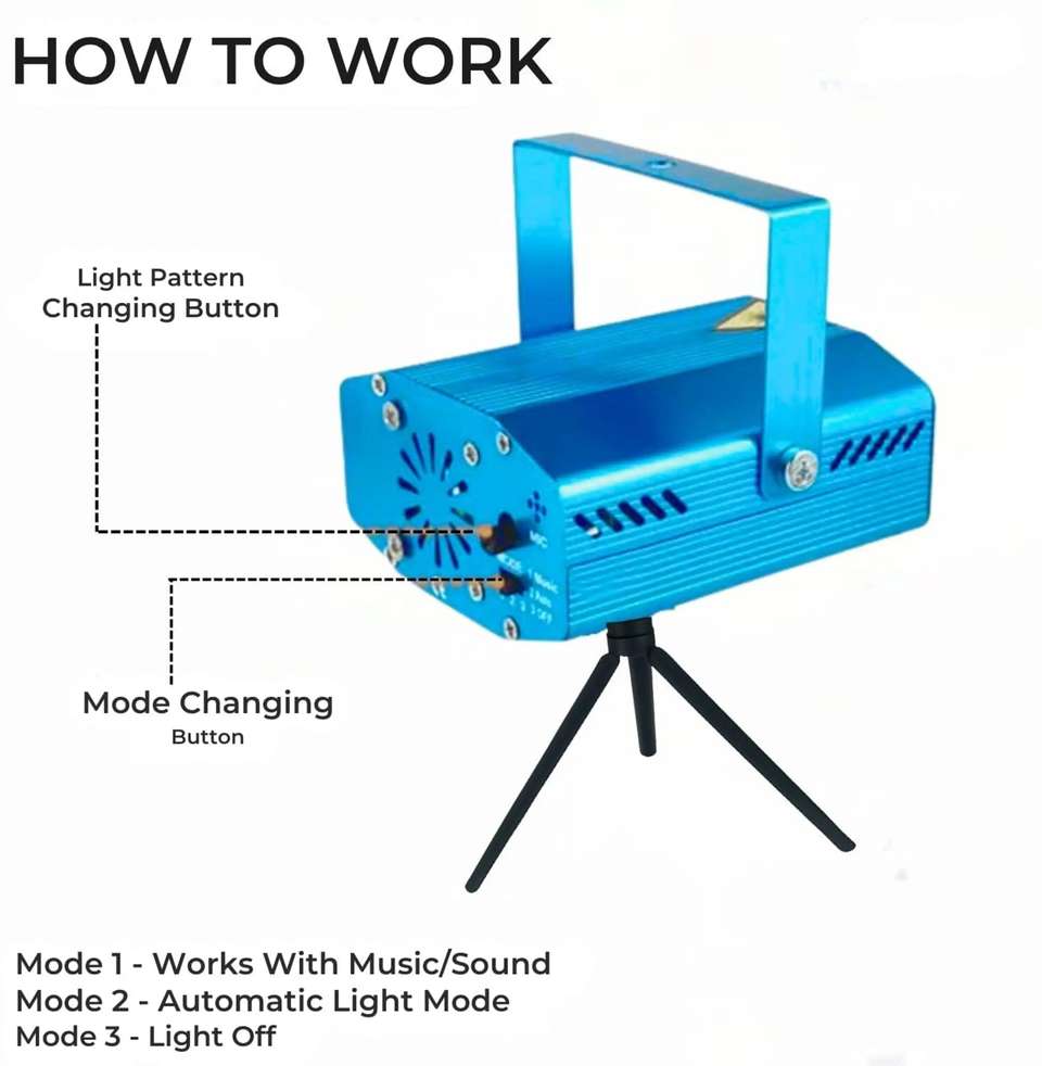 spark world Mini Dot Laser Stage Light - Image 8
