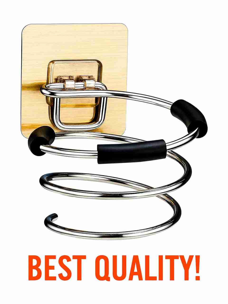 Morbee HairDryerHolder-StainlessSteel-WallMount-Organizer-Shelf - Image 6