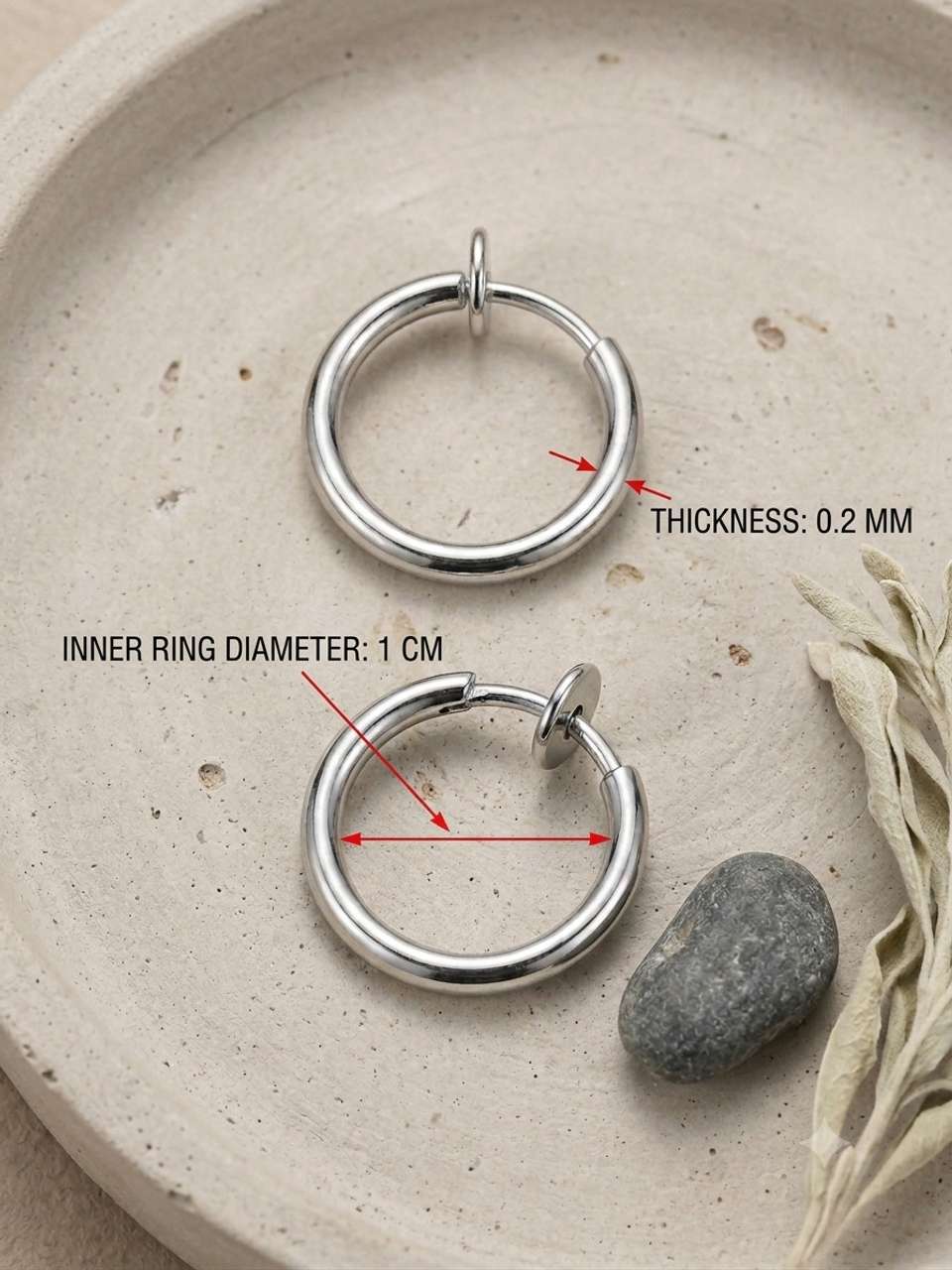 aAVC ENTERPRISES Stainless Steel Non-Piercing Earrings - Image 7