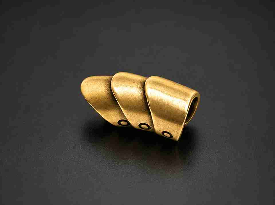 PEony Golden Triple Layer Ear Cuff - Image 5