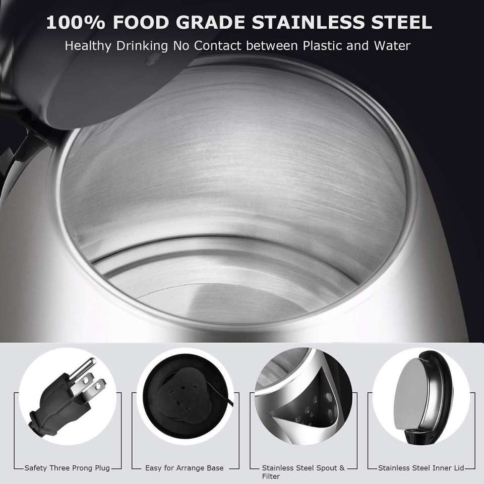 Sahaj Enterprise 2 Liter Stainless Steel Electric Kettle - Image 8