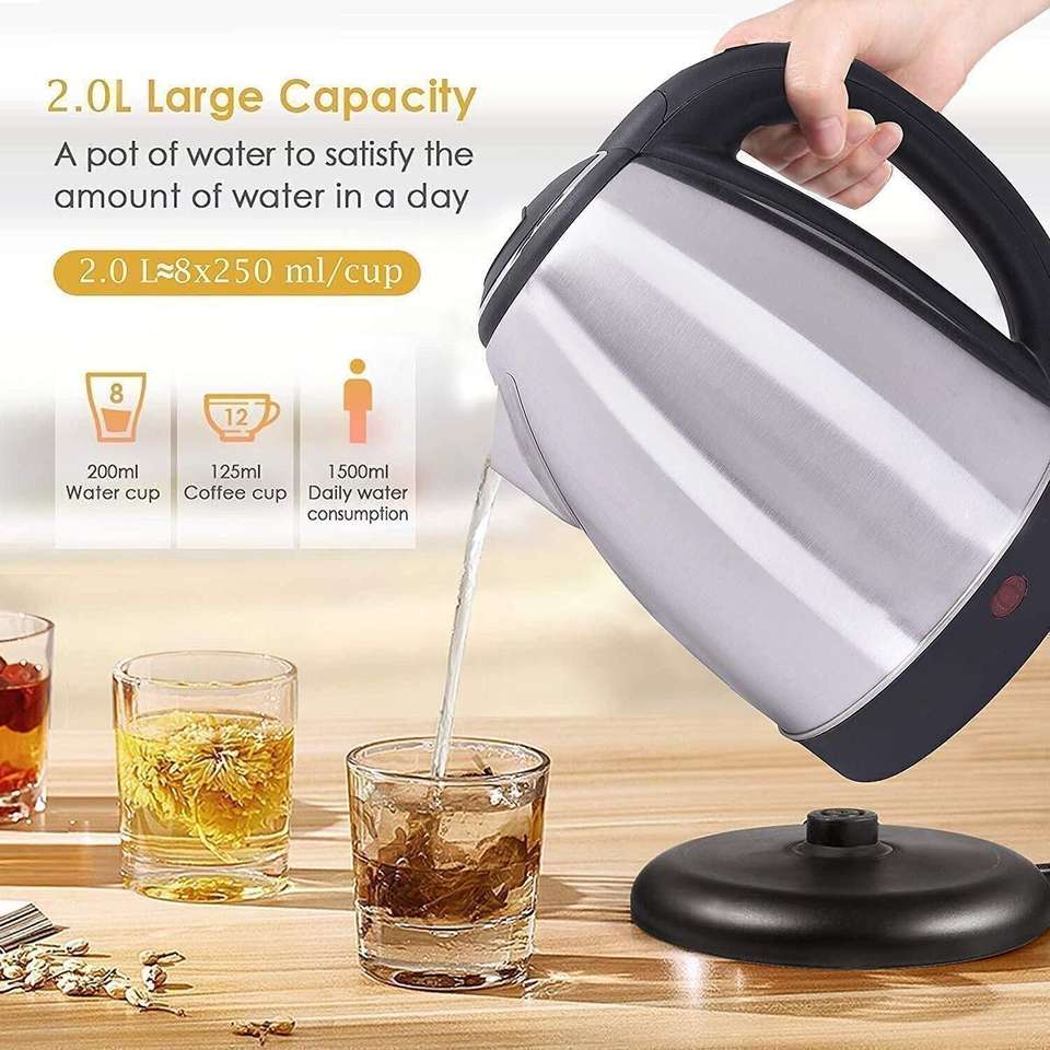 Sahaj Enterprise 2 Liter Stainless Steel Electric Kettle - Image 7