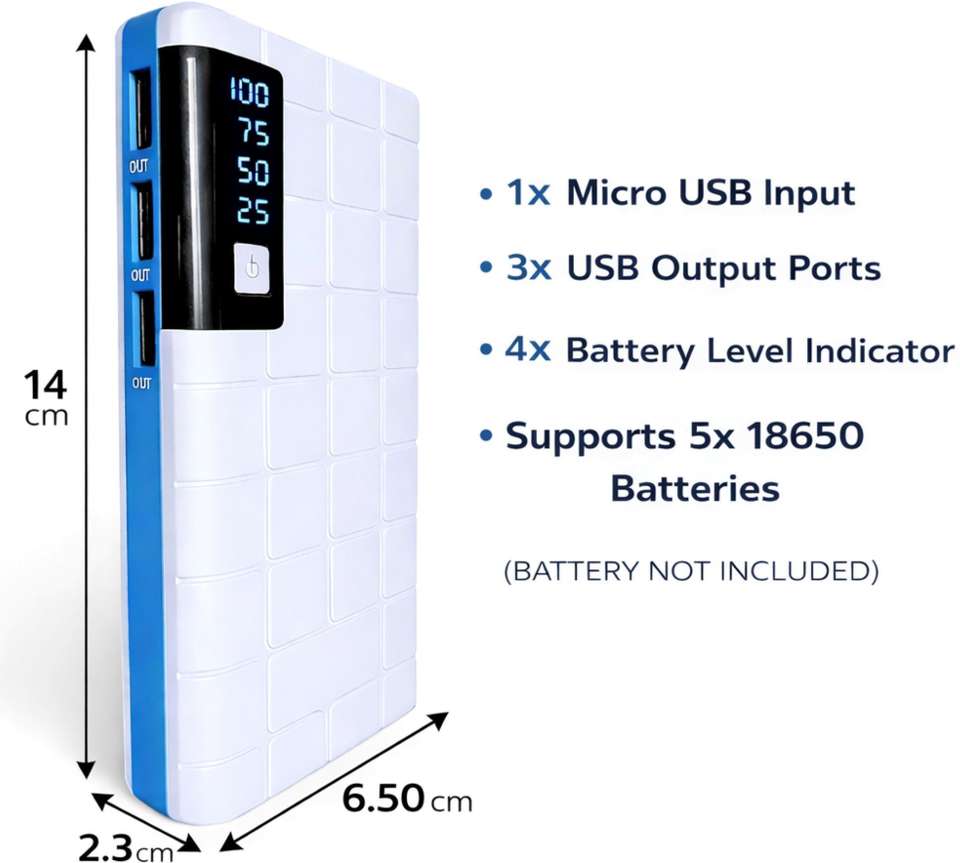 ELEXTRA DIY Power Bank Case with USB Charging - Image 7