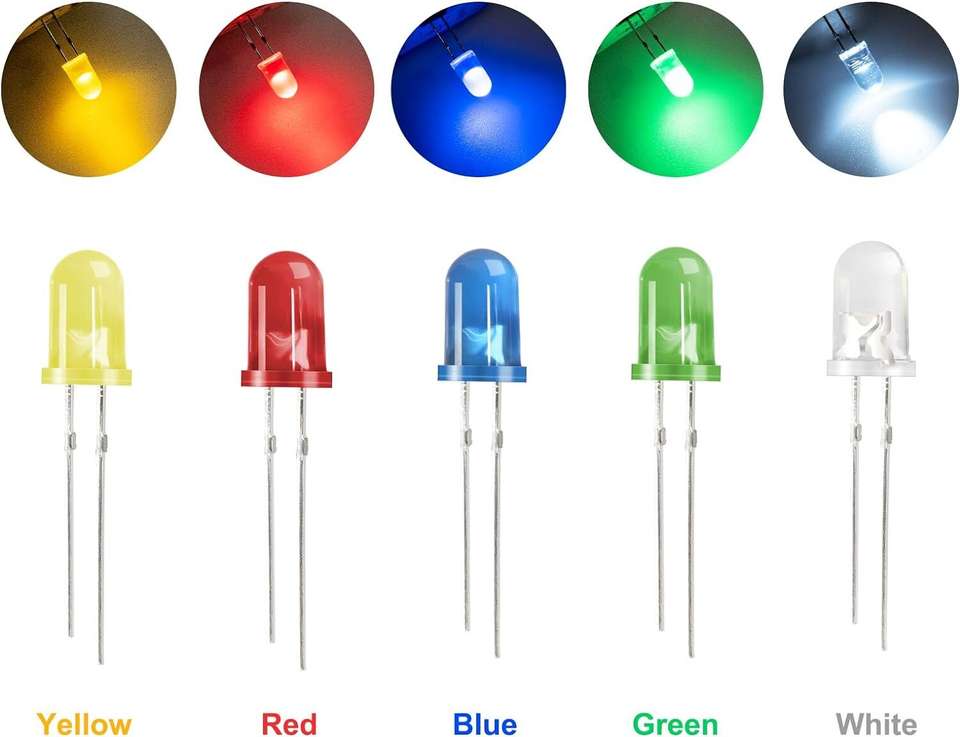SG Flash 500pcs 5mm LED Lights (5 Colors) - Image 7