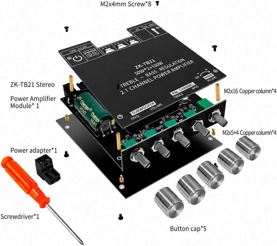 Amplifex ZK-TB21 TPA3116D2 Amplifier - Image 7