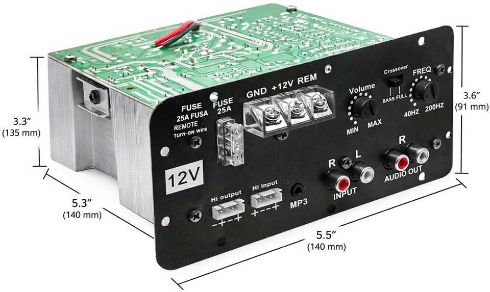 EASTRA 12V 120W Dual Channel Car Amplifier - Image 7