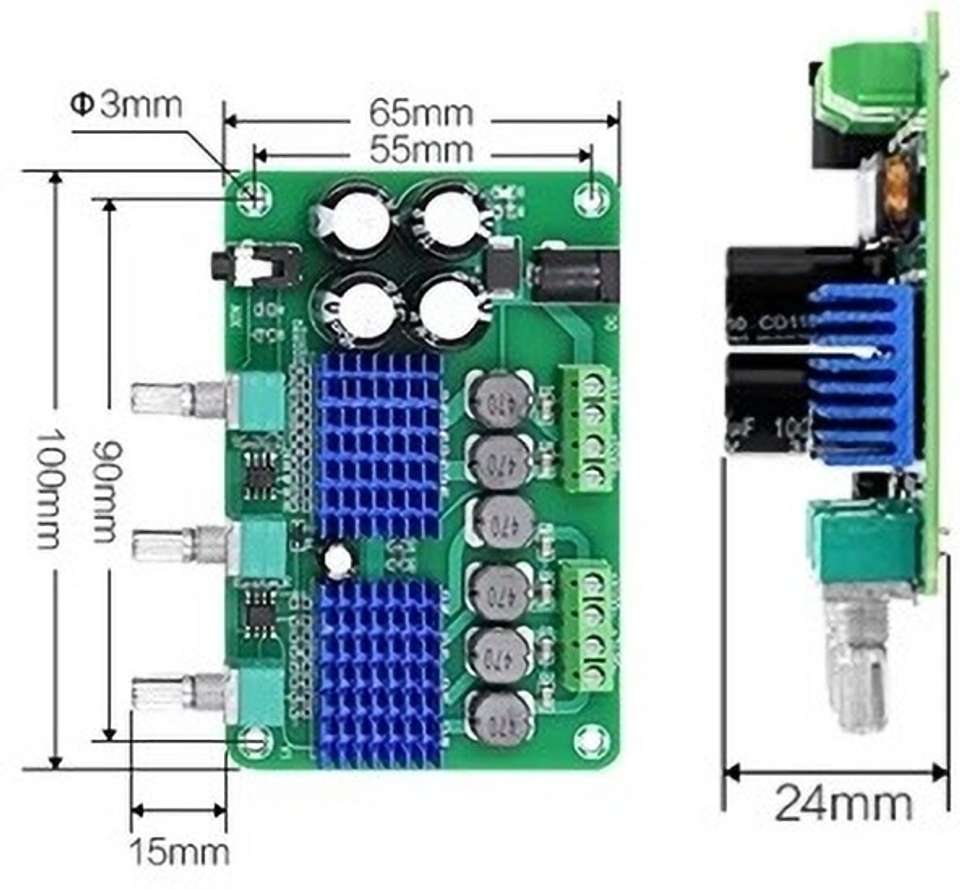 HouseOfCommon tpa3116d2 Digital Ampl Board 21 Channel - Image 7