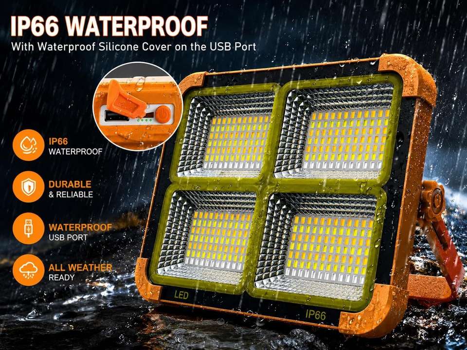 Lonien GlowBase 100W Solar LED Flood Light 16500mAh - Image 8