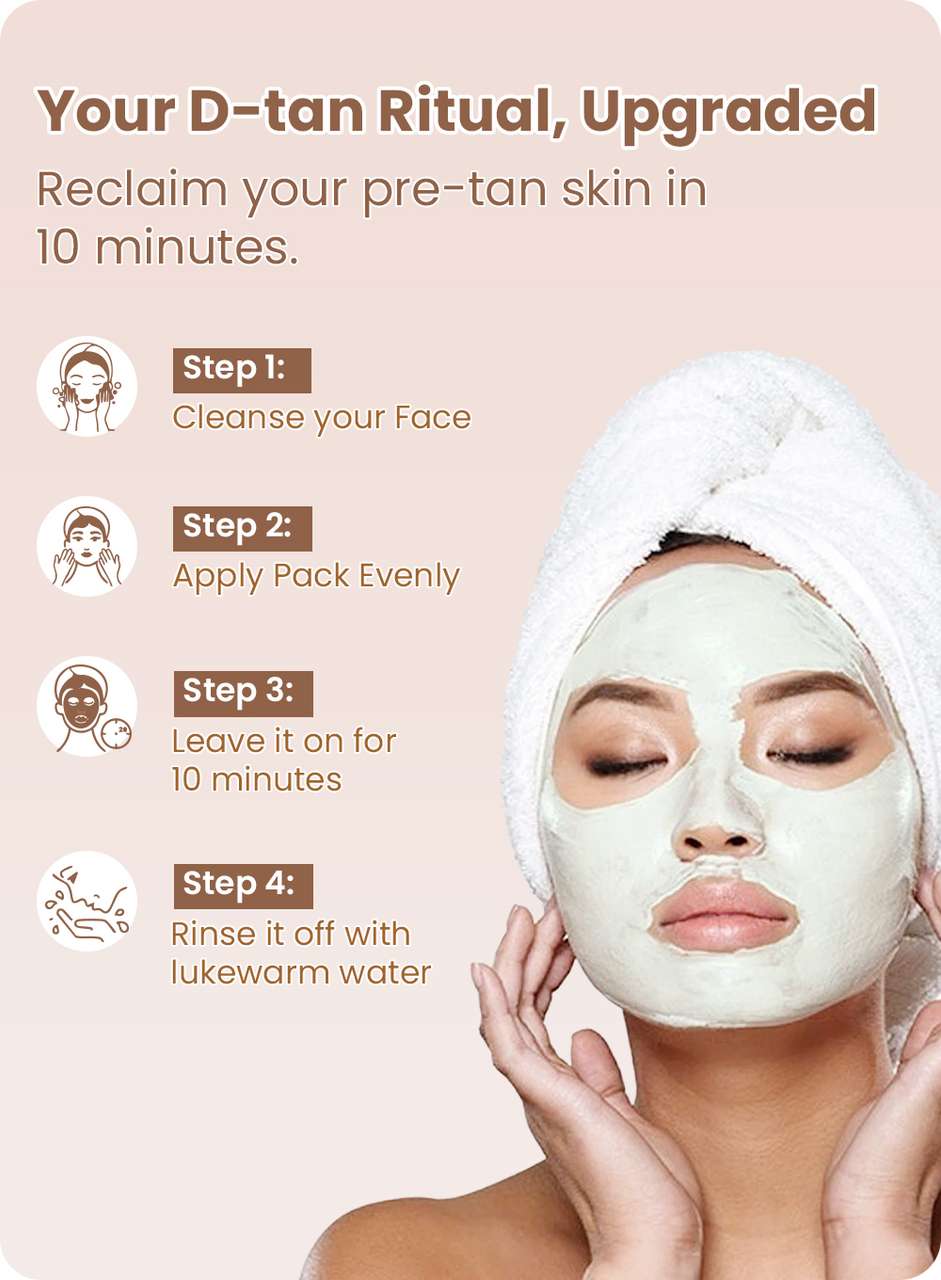 TNW De-Tan Face Pack with Kojic Acid & Orange Extract - Image 7