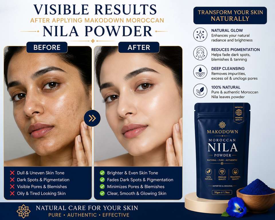 Makodown Moroccan Nila Powder Clay Mask 50g - Image 8
