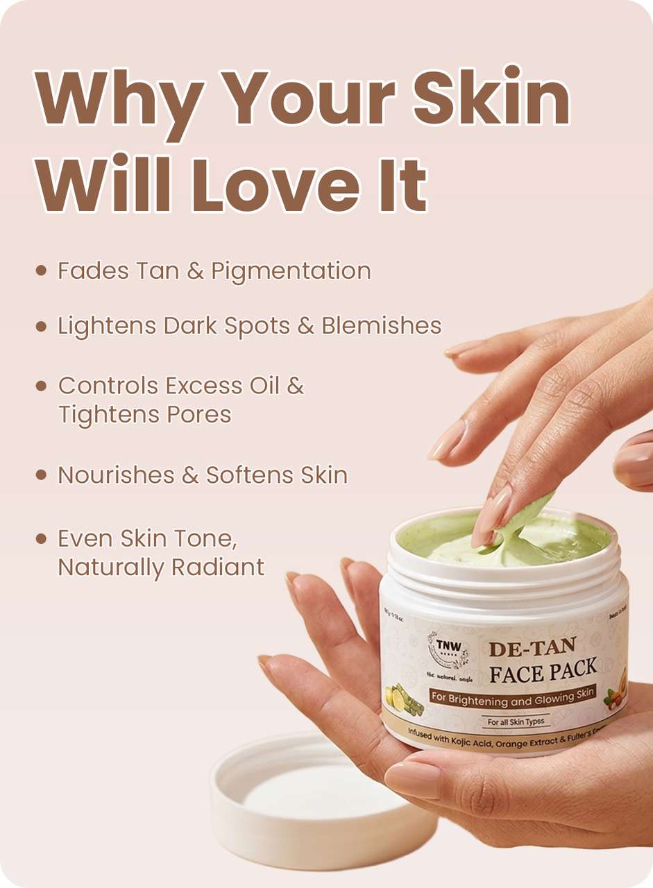 TNW De-Tan Face Pack with Kojic Acid & Orange Extract - Image 8
