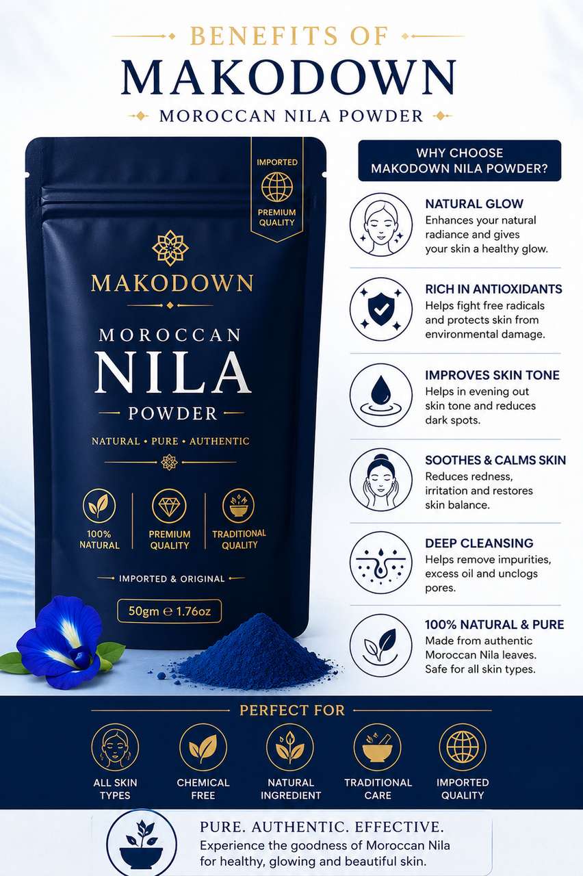 Makodown Moroccan Nila Powder Clay Mask 50g - Image 7