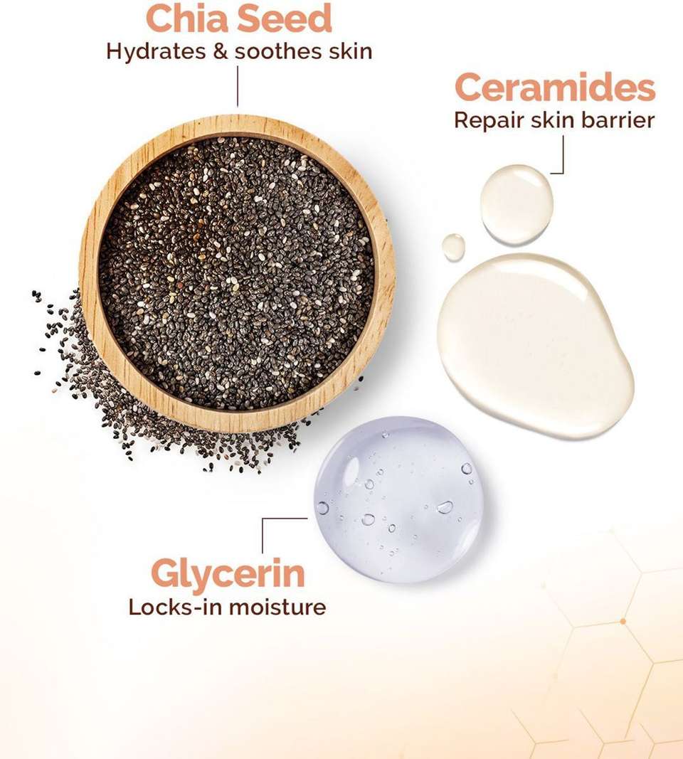 Mamaearth Chia Oil-Free Facewash with Chia Seed & Ceramides for N...more - Image 9
