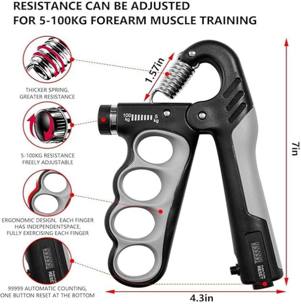 UKARUS Ring Counter Hand Grip Strength Trainer - Image 7