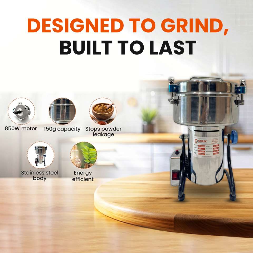 gorek technologies Masala Grinder Machine | 3000g Capacity | 3000...more - Image 10