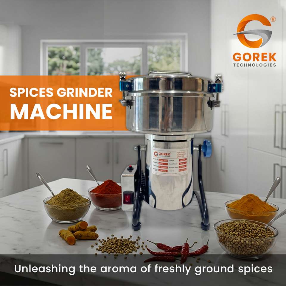 gorek technologies Masala Grinder Machine | 3000g Capacity | 3000...more - Image 8