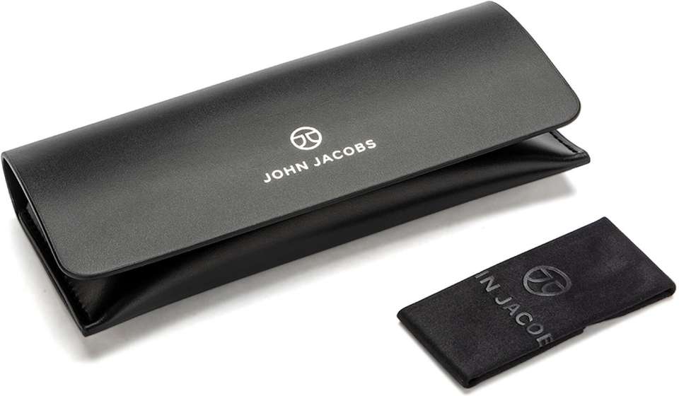 john jacobs Full Rim Rectangle Anti Glare & Blue Cut Computer Glasses - Image 8