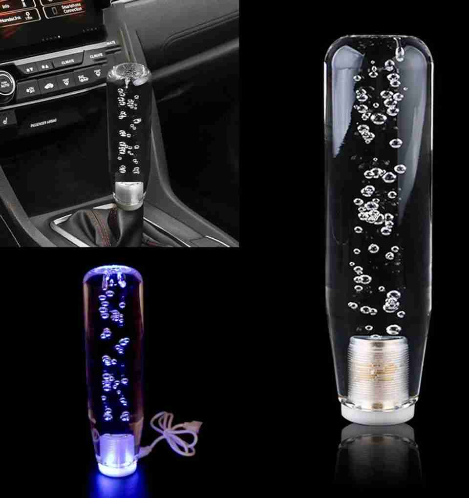 JITTARBUG Crystal Acrylic Gear Knob White - Image 3
