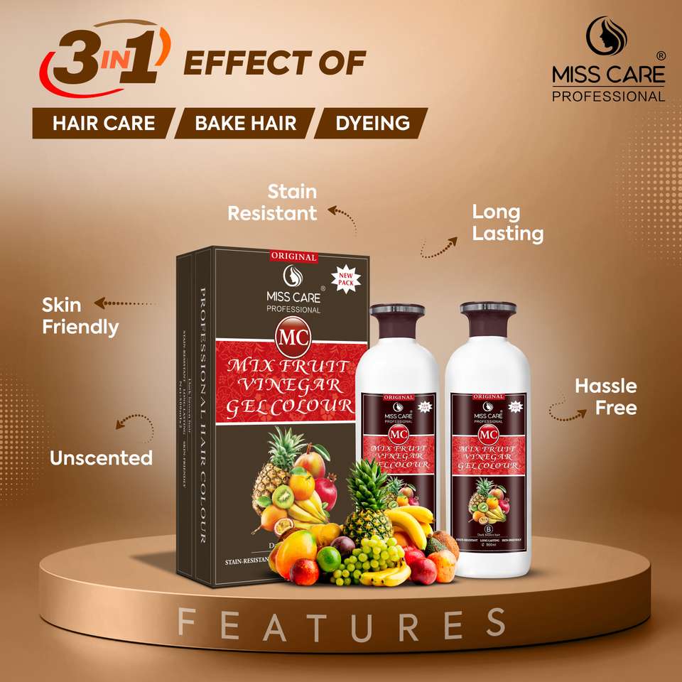 Miss Care Mix Fruit Vinegar Gel Hair Colour - Image 8