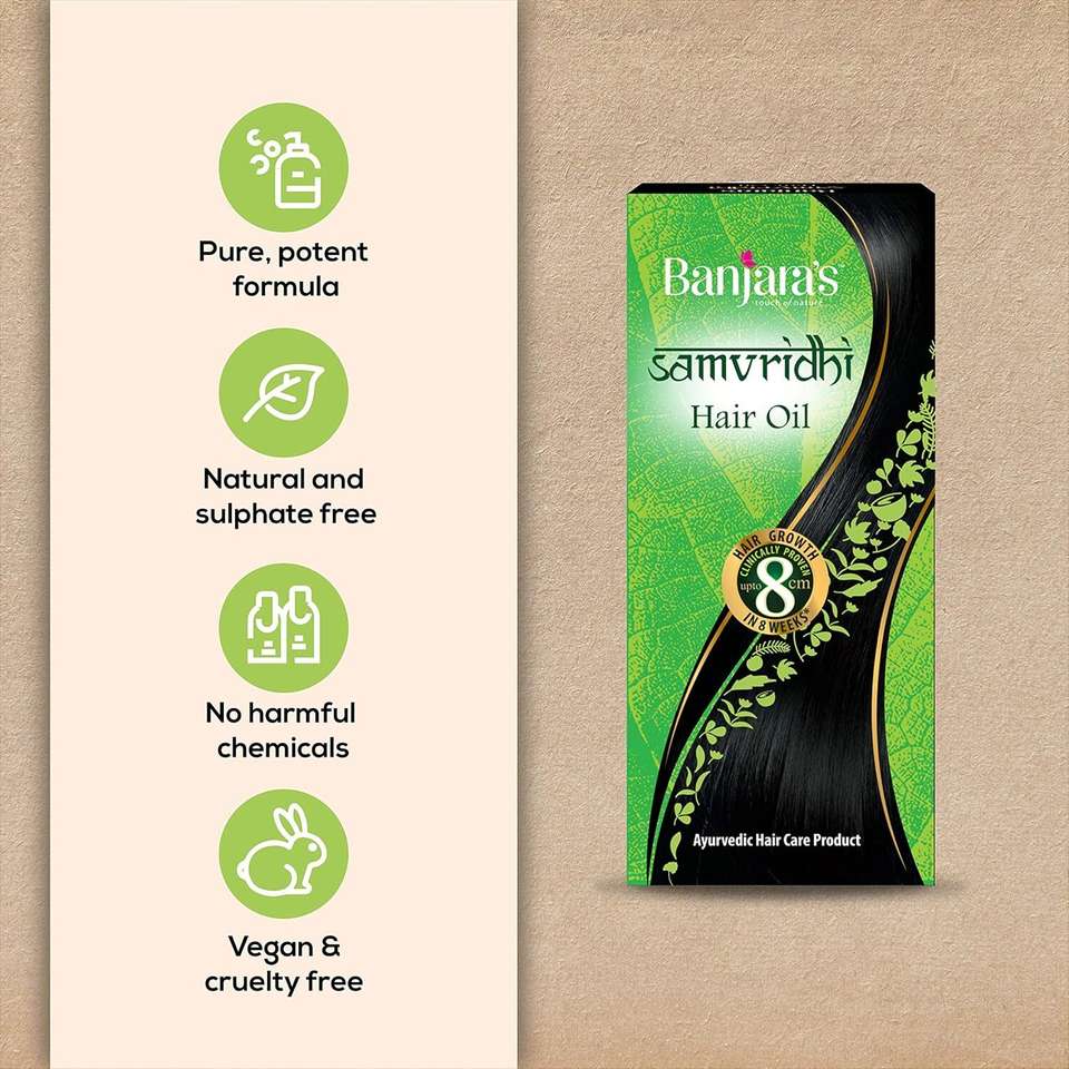 Banjara's Samvridhi Hair Oil 150ml - Image 6