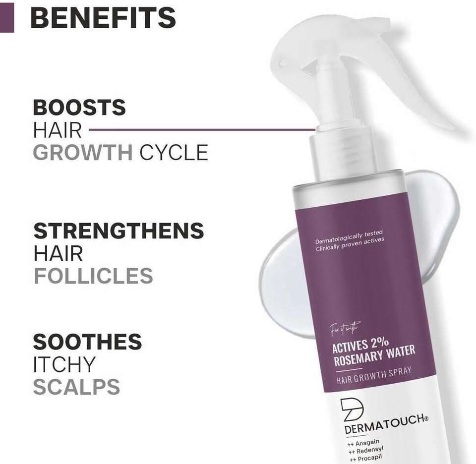 Dermatouch Actives 2% Rosemary Spray for Hair Growth - Image 8