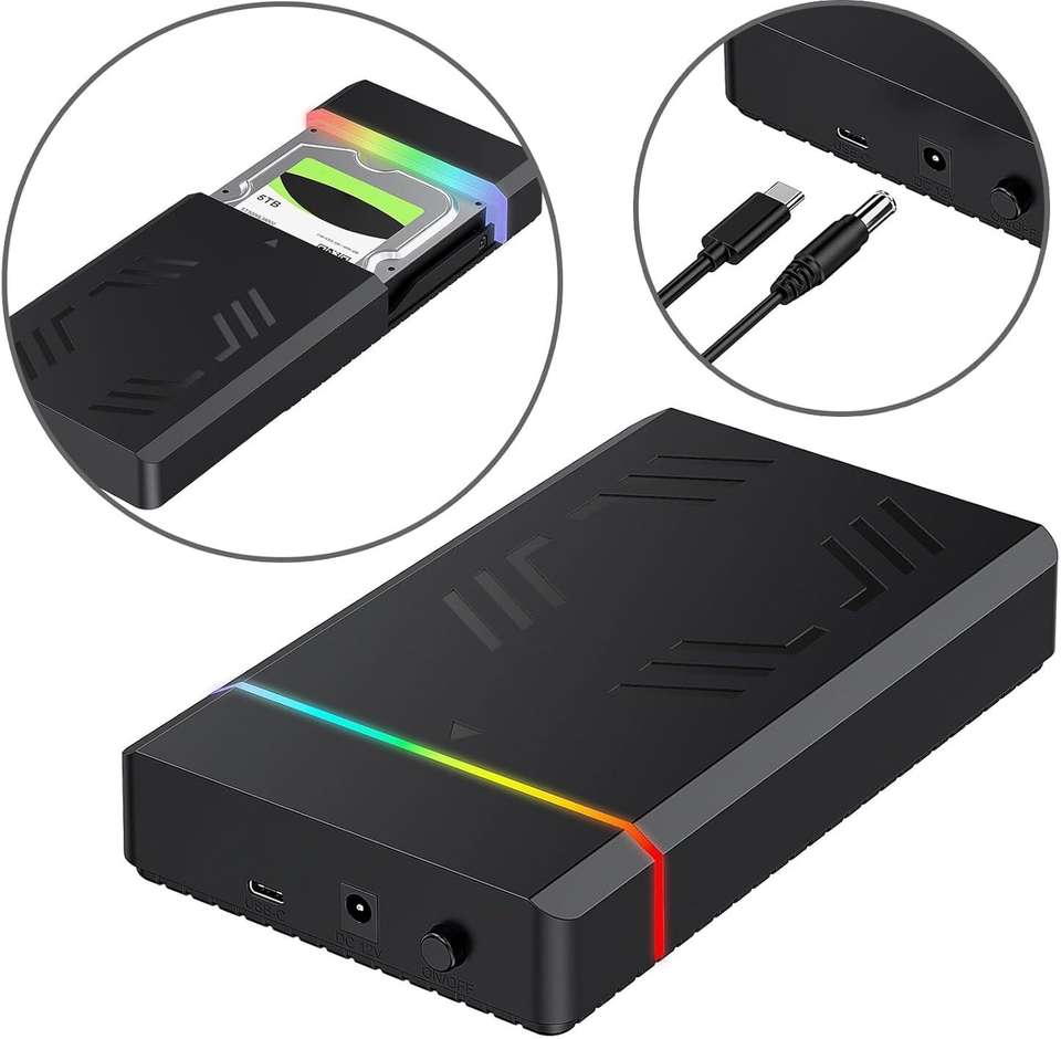 ULTRABYTES 2 in 1 Sata Hard Drive Case Enclosure USB 3.1 Support ...more - Image 8
