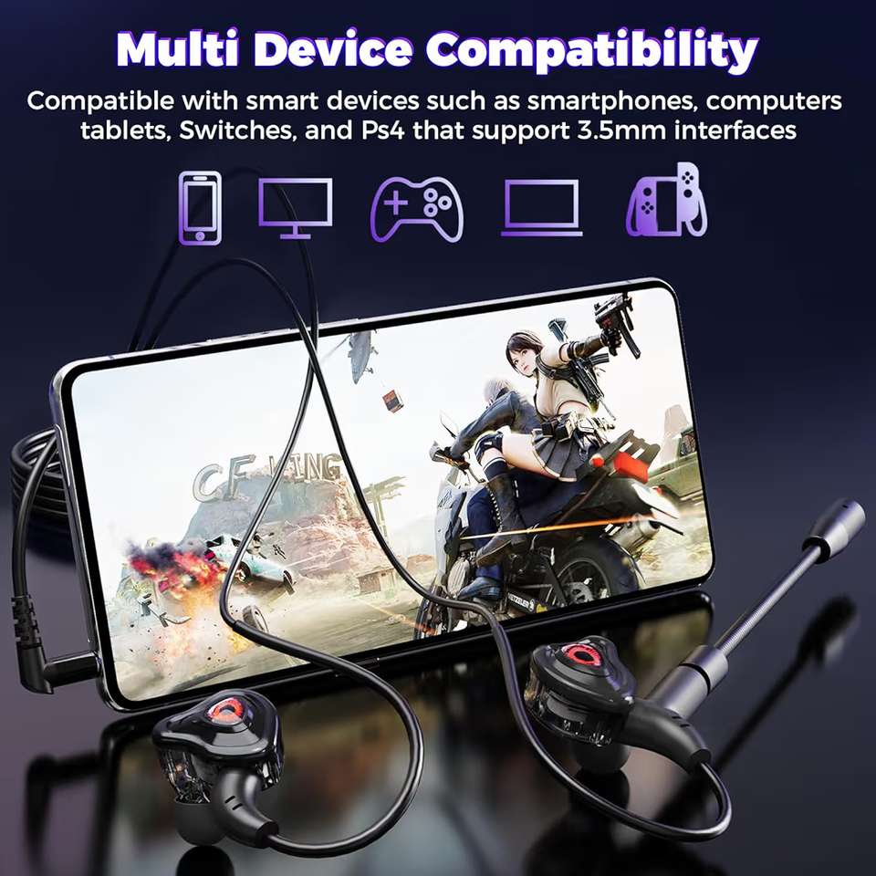 mianix G10 Wired Headset Black On Ear - Image 8